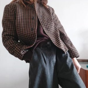 Giacca a Quadretti Vintage