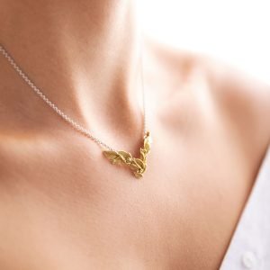 COLLANA MOTIVO FLOREALE A V